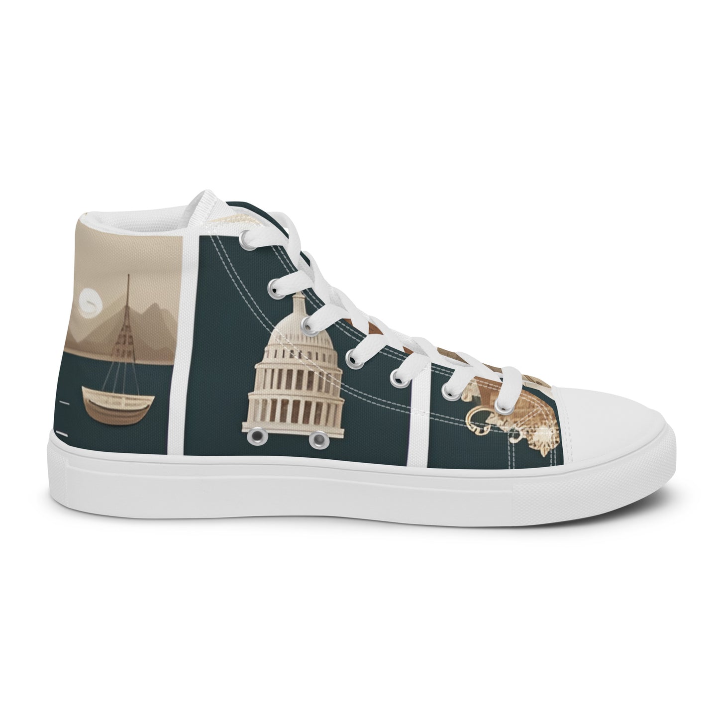 Women’s high top canvas shoes