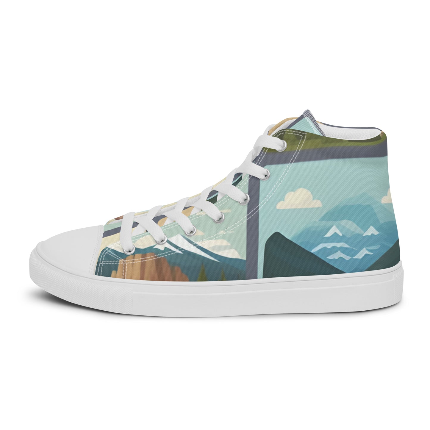 Women’s high top canvas shoes