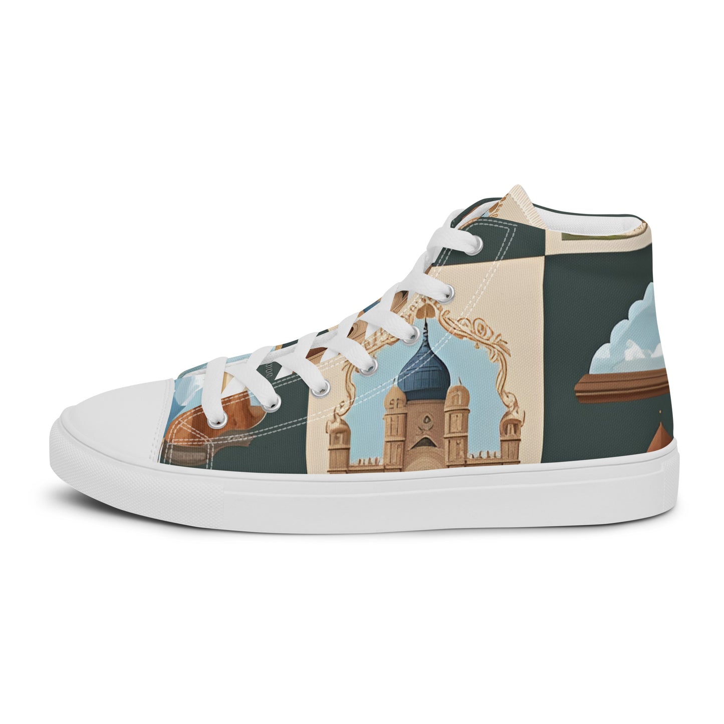 Women’s high top canvas shoes