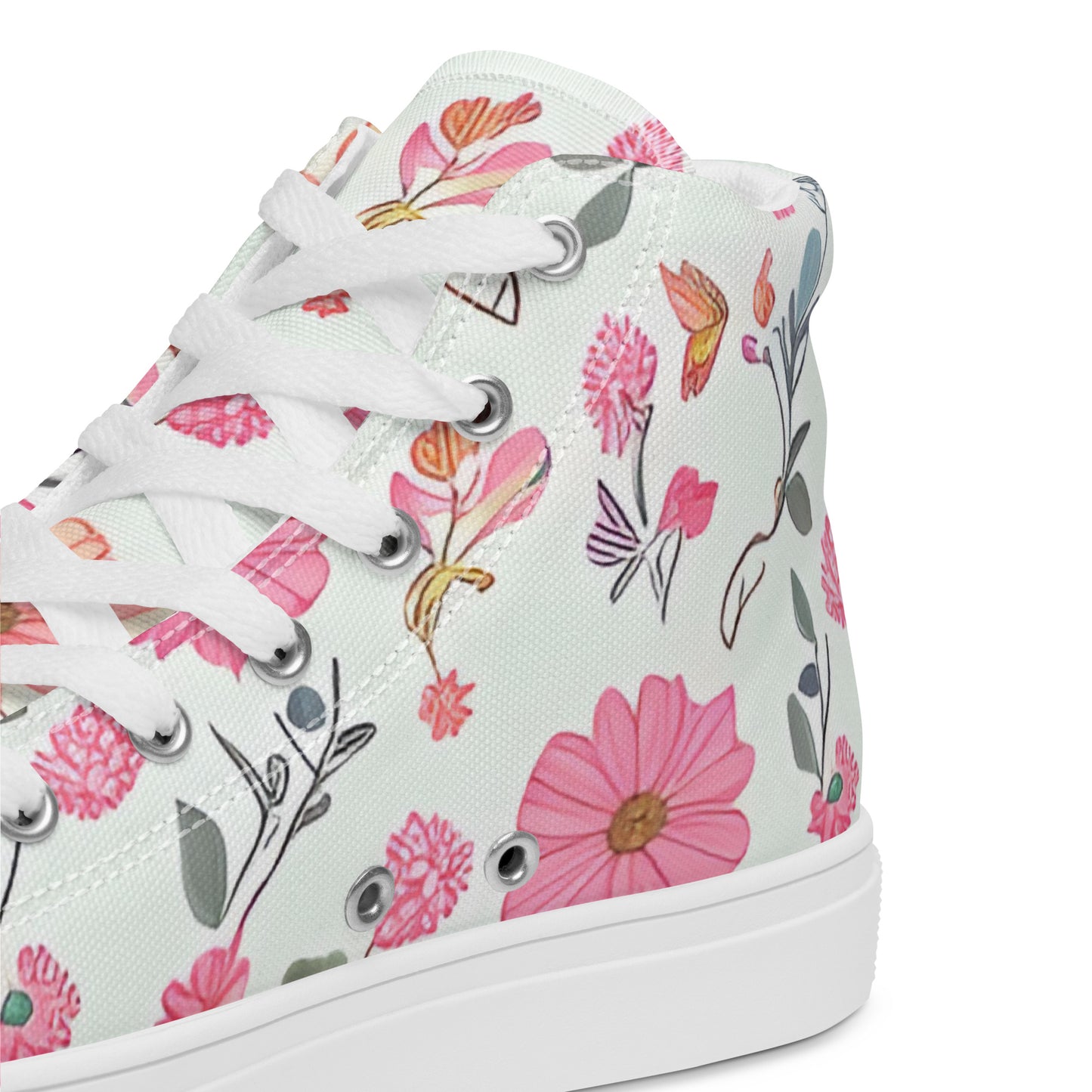 Women’s high top canvas shoes