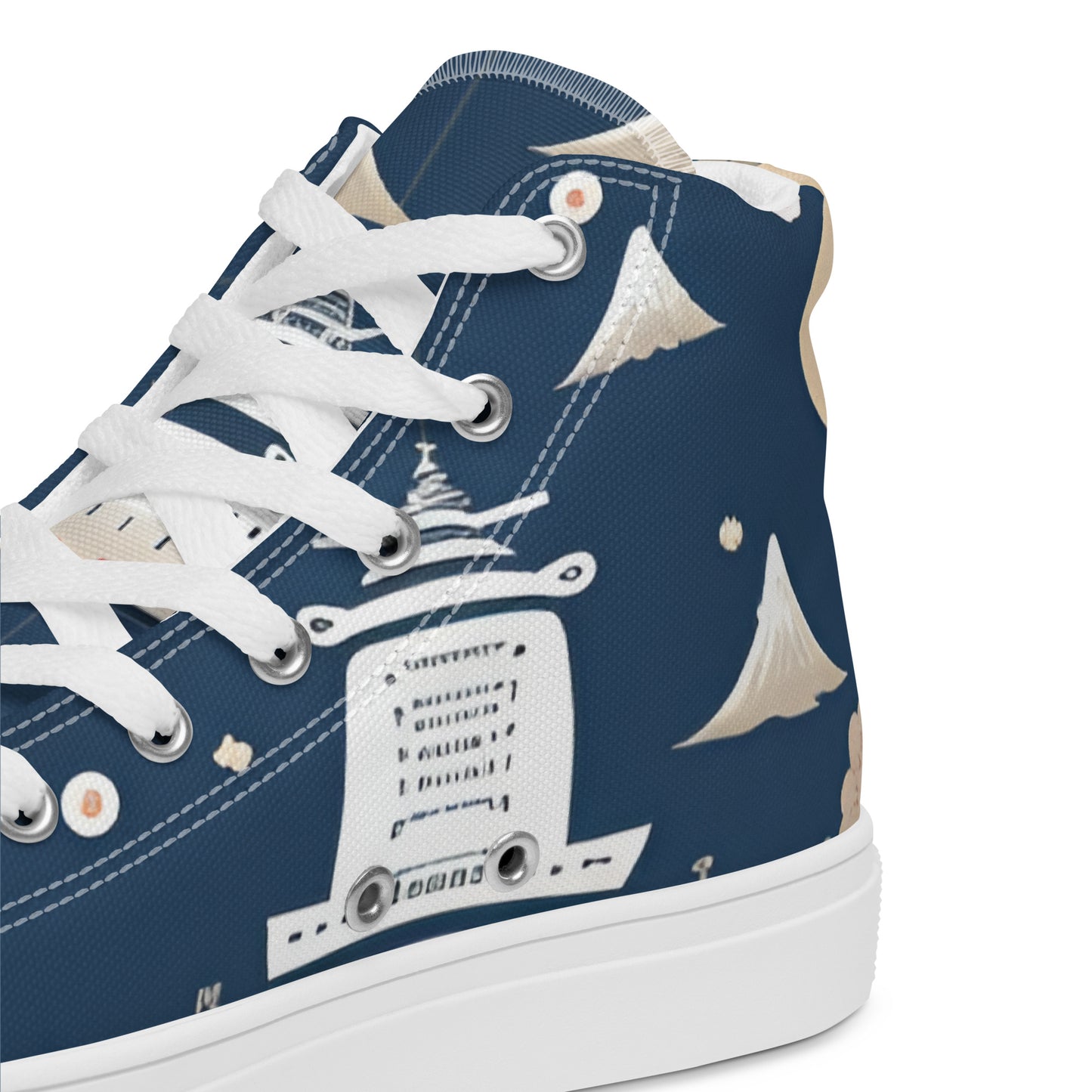 Women’s high top canvas shoes