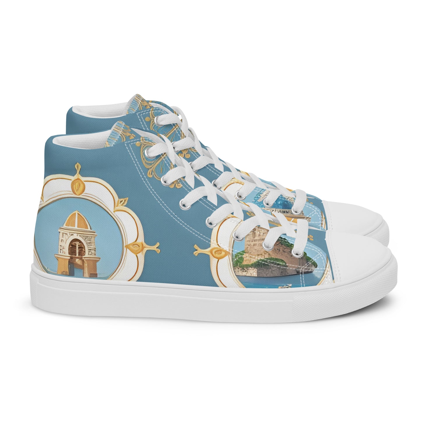 Women’s high top canvas shoes