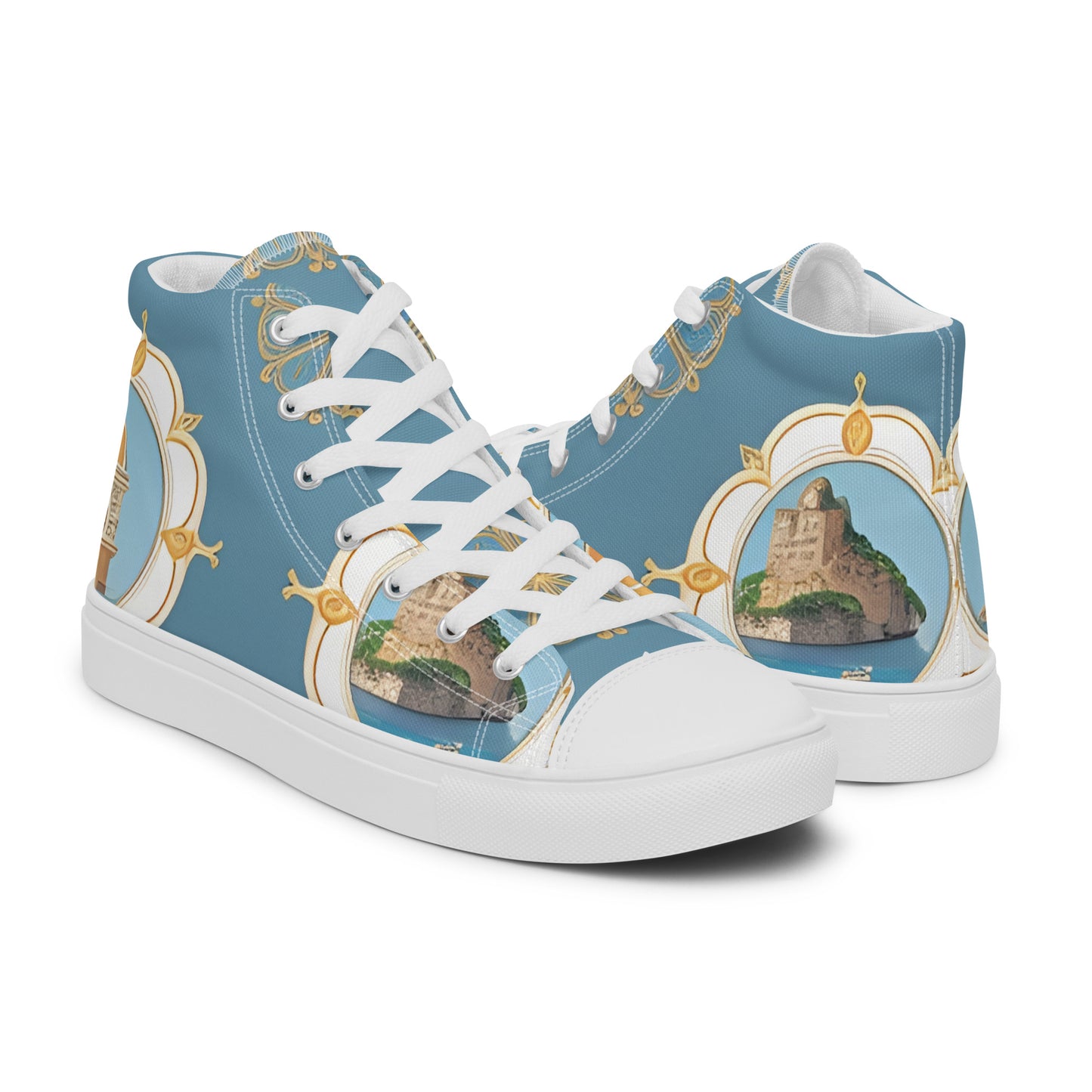 Women’s high top canvas shoes