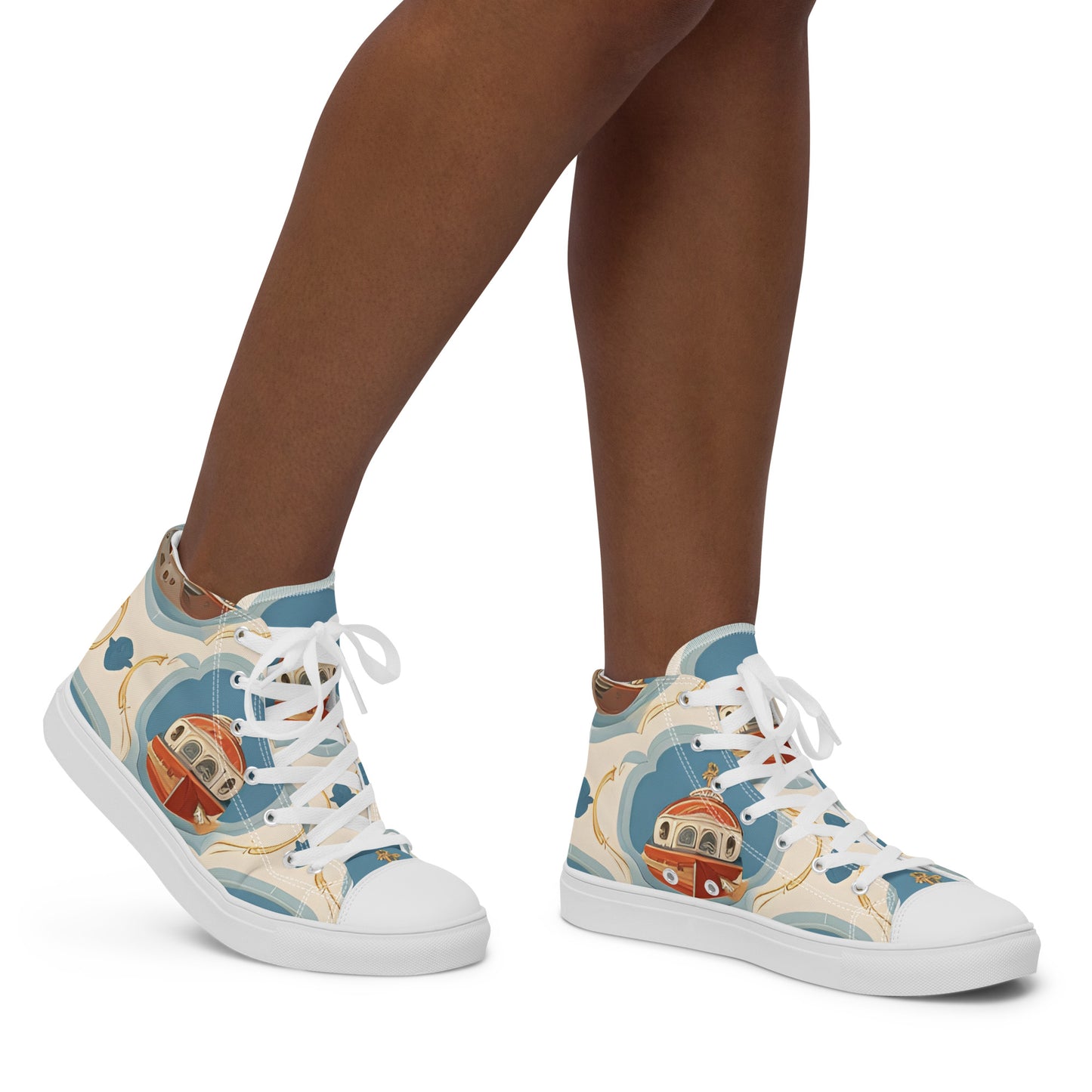 Women’s high top canvas shoes