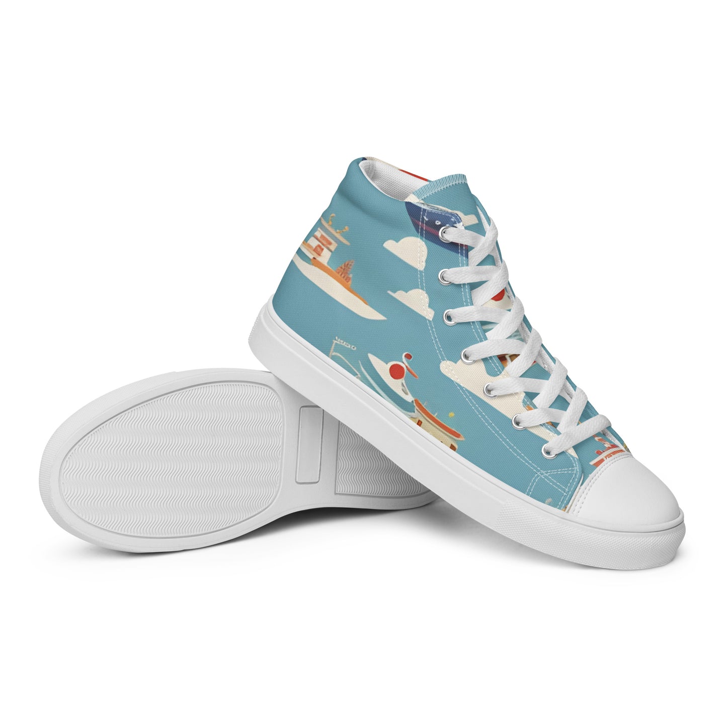 Women’s high top canvas shoes