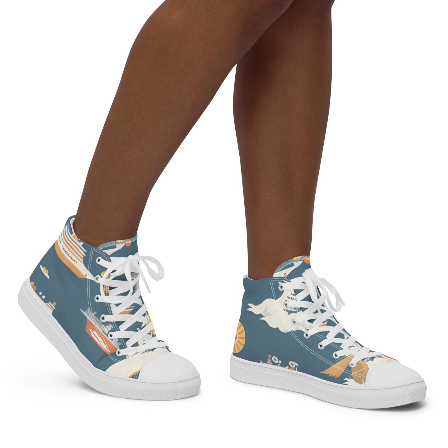 Women’s high top canvas shoes