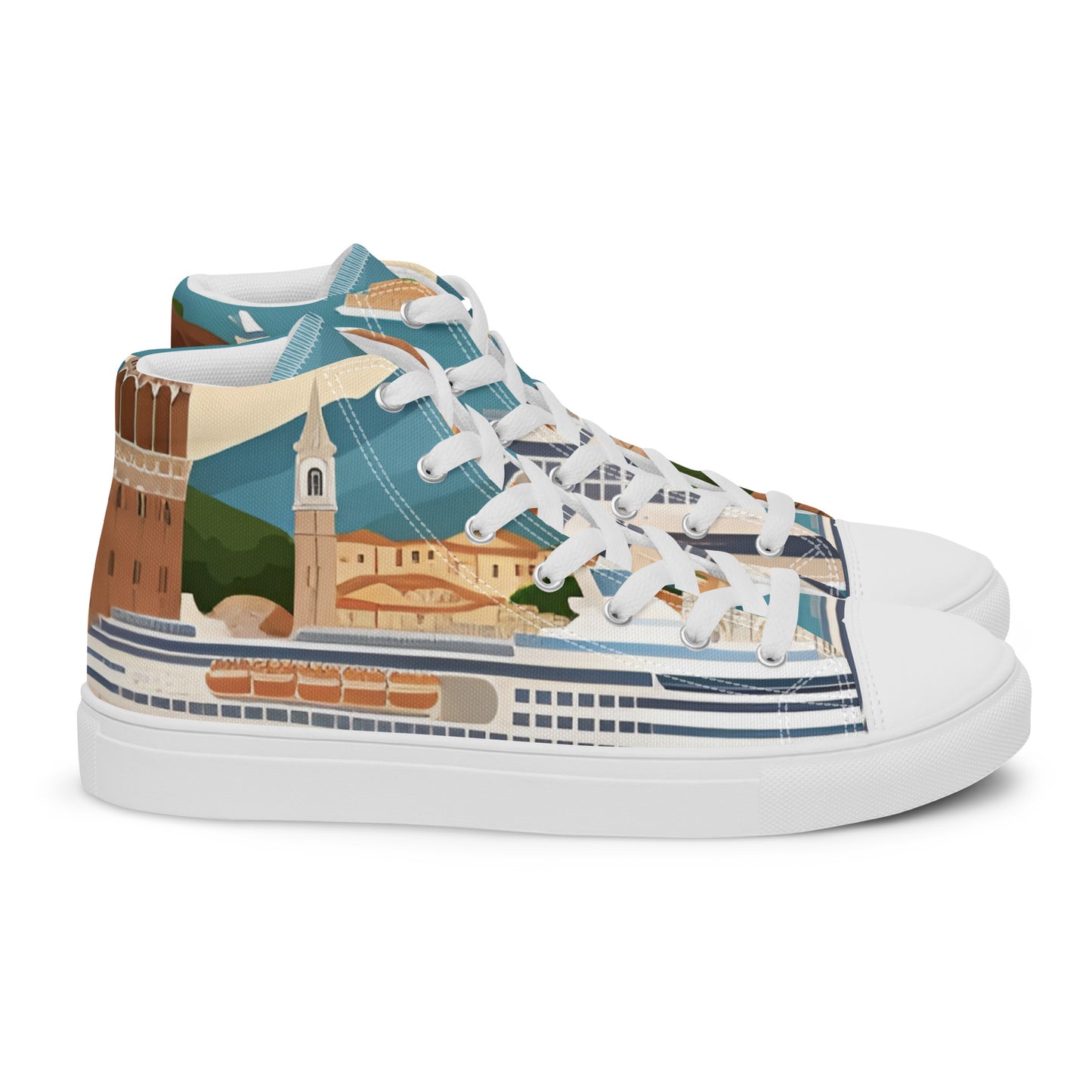 Women’s high top canvas shoes