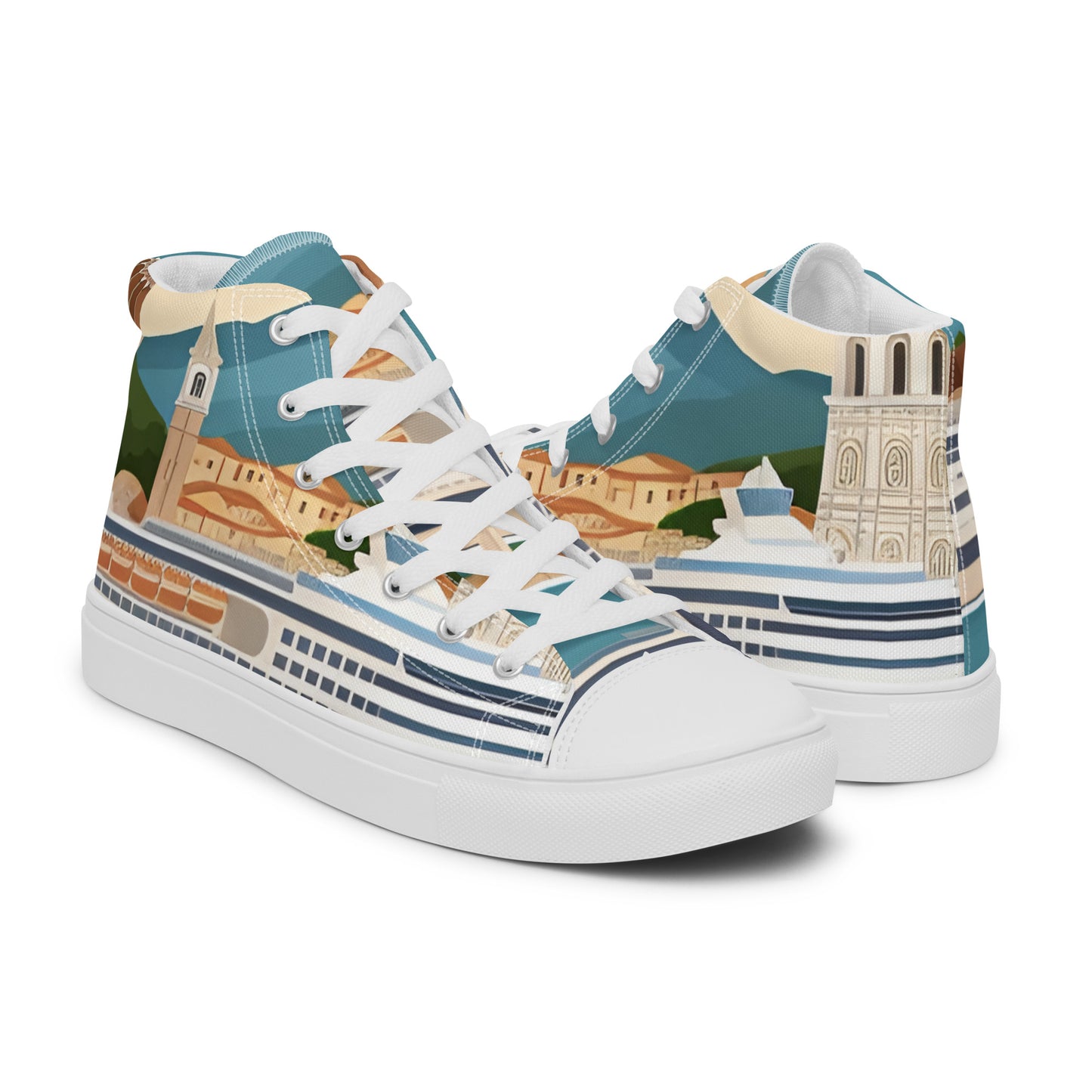 Women’s high top canvas shoes