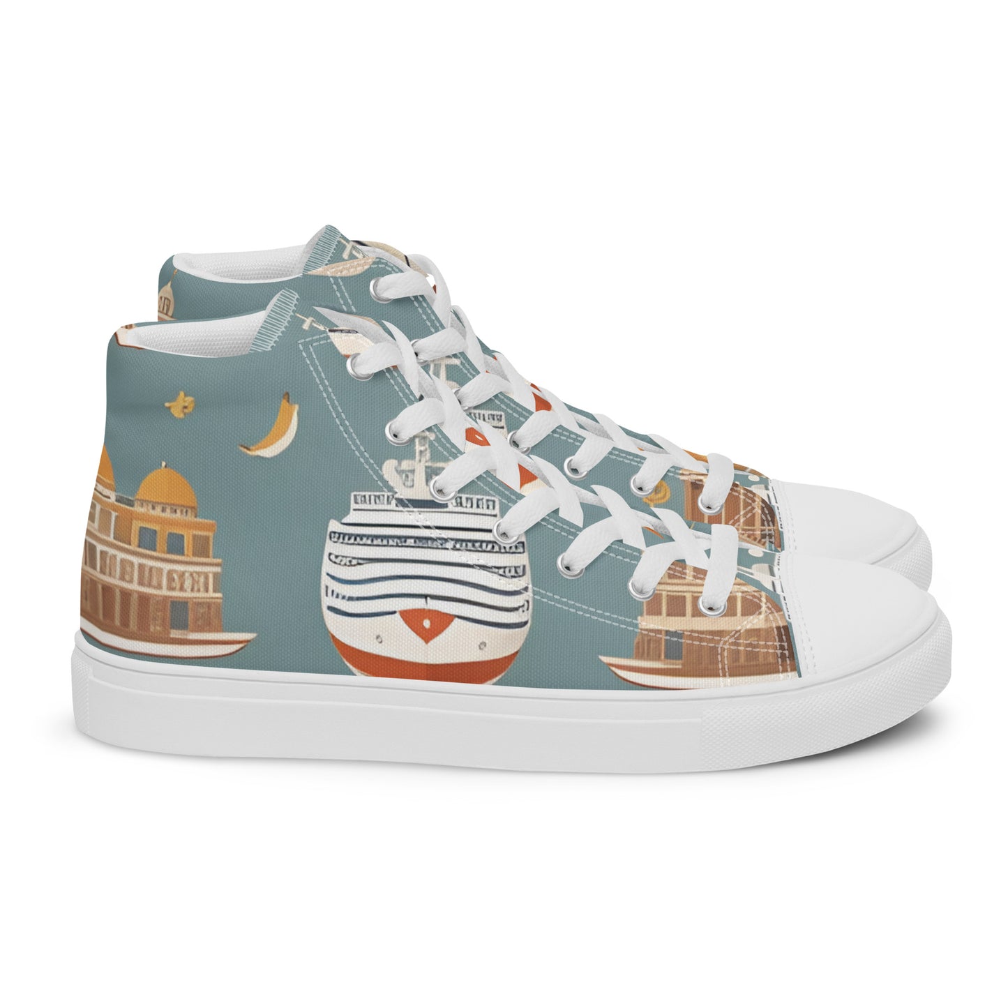 Women’s high top canvas shoes