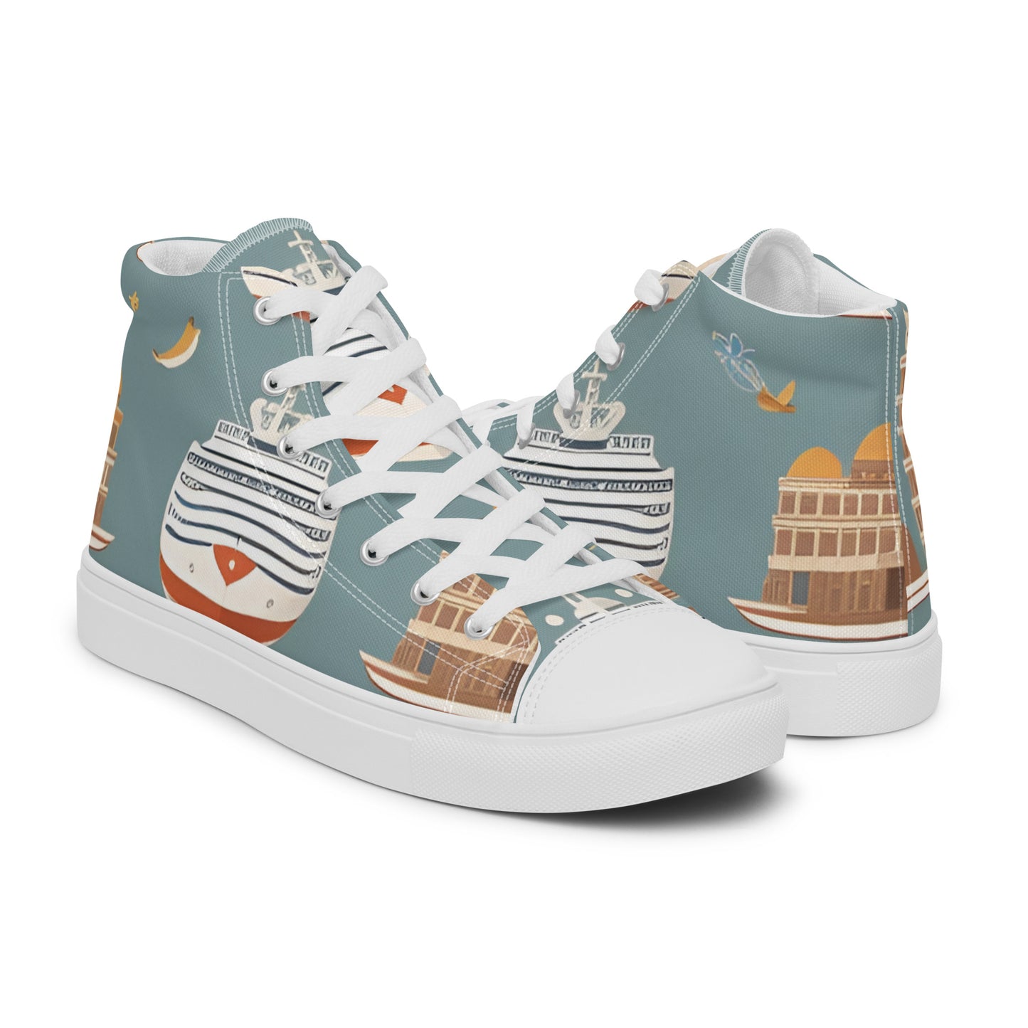 Women’s high top canvas shoes