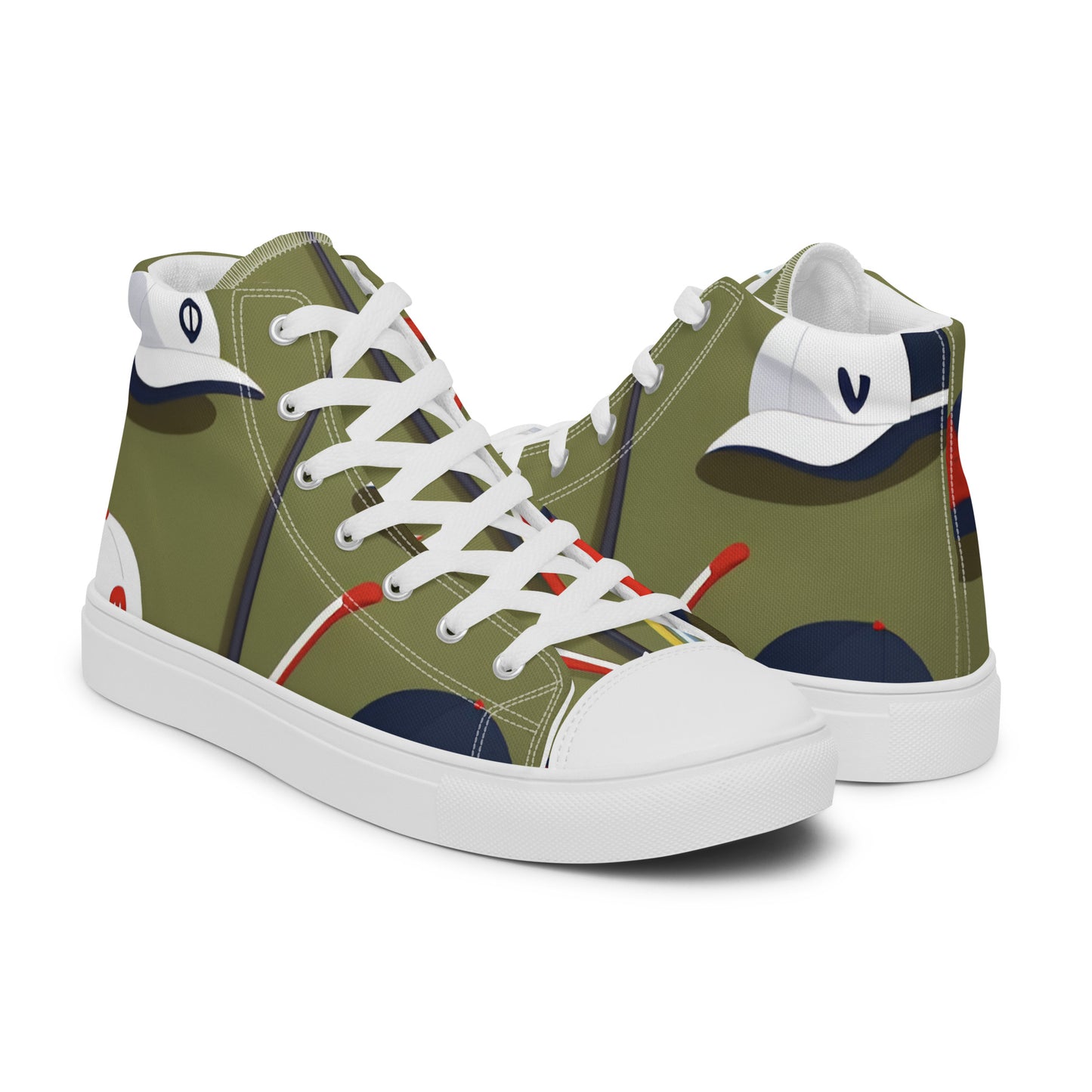 Women’s high top canvas shoes