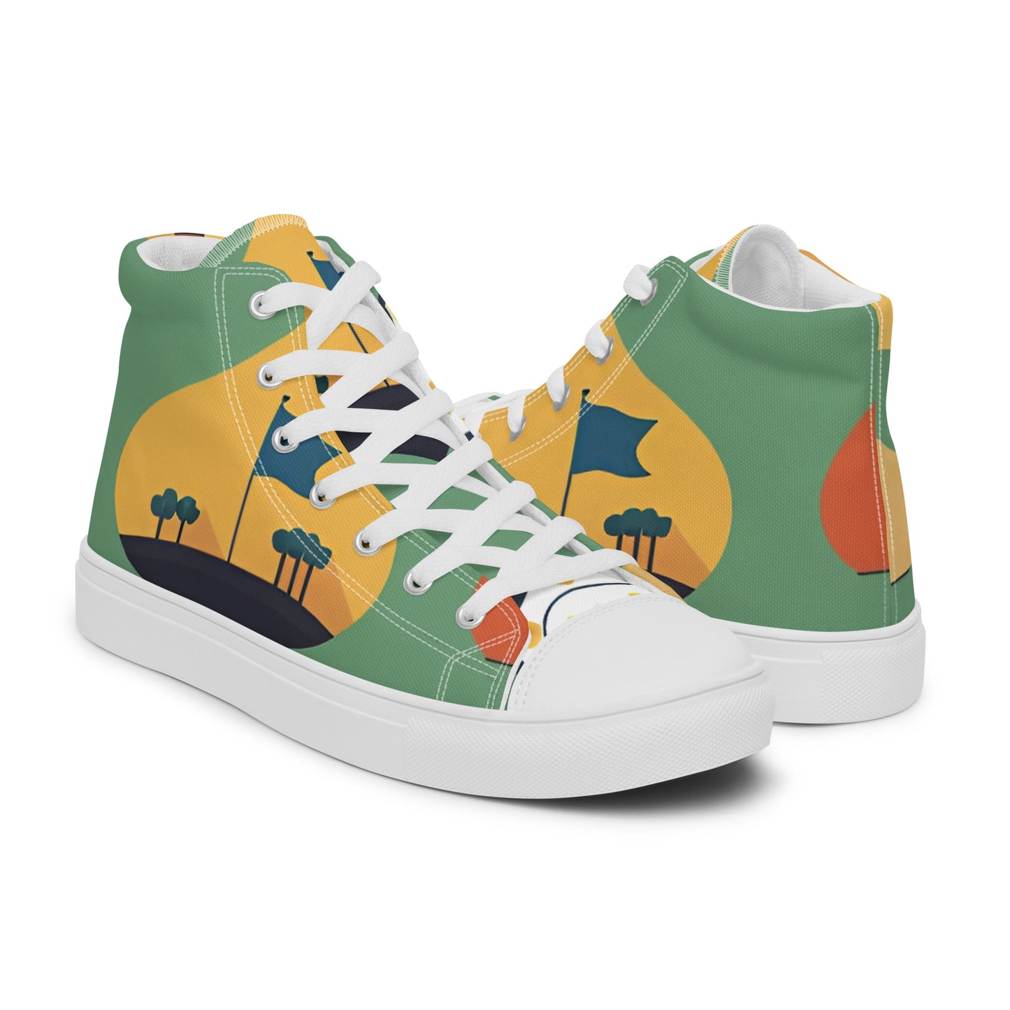 Women’s high top canvas shoes