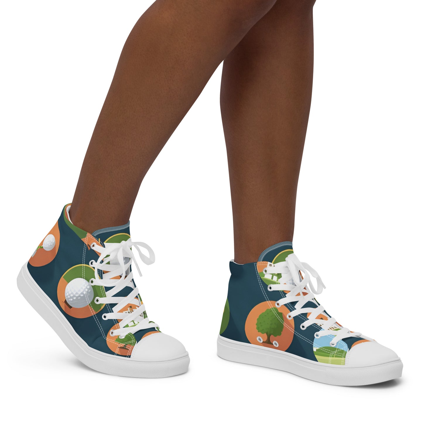 Women’s high top canvas shoes