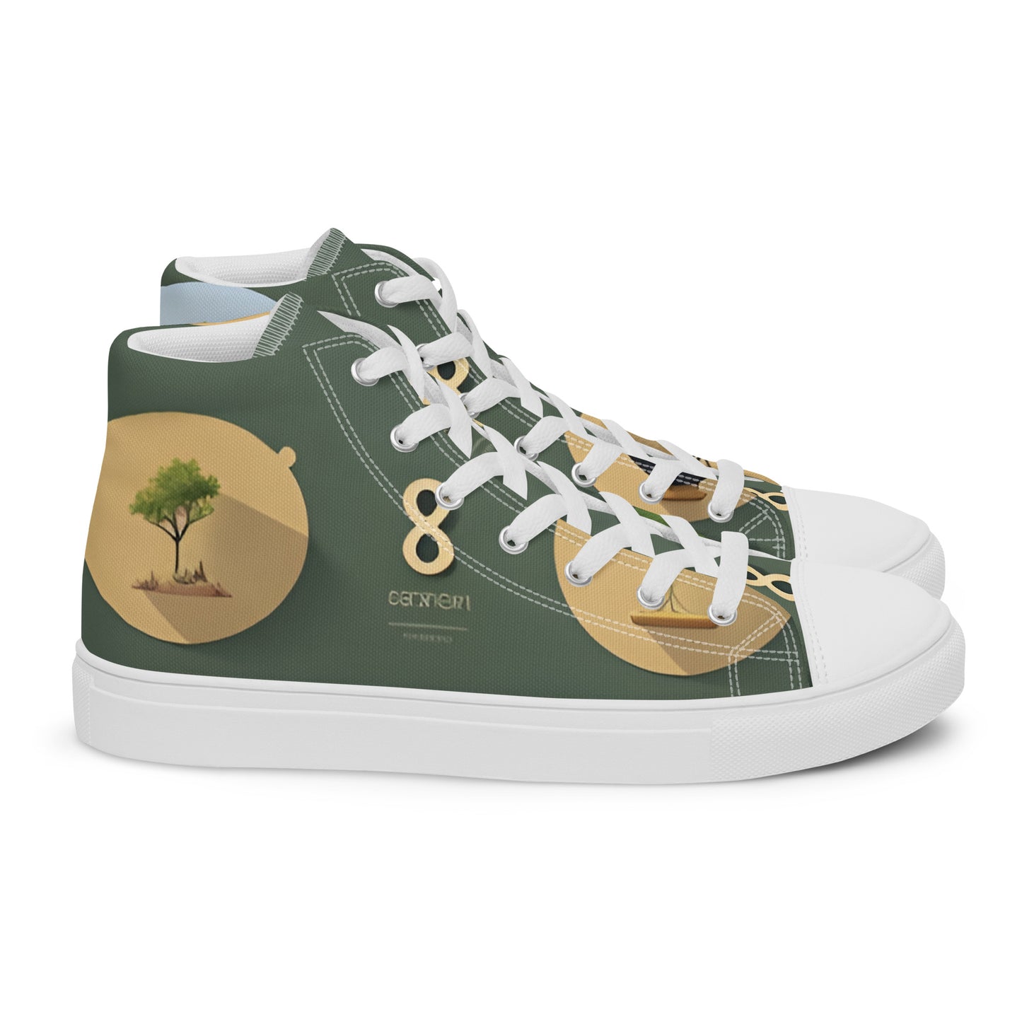 Women’s high top canvas shoes