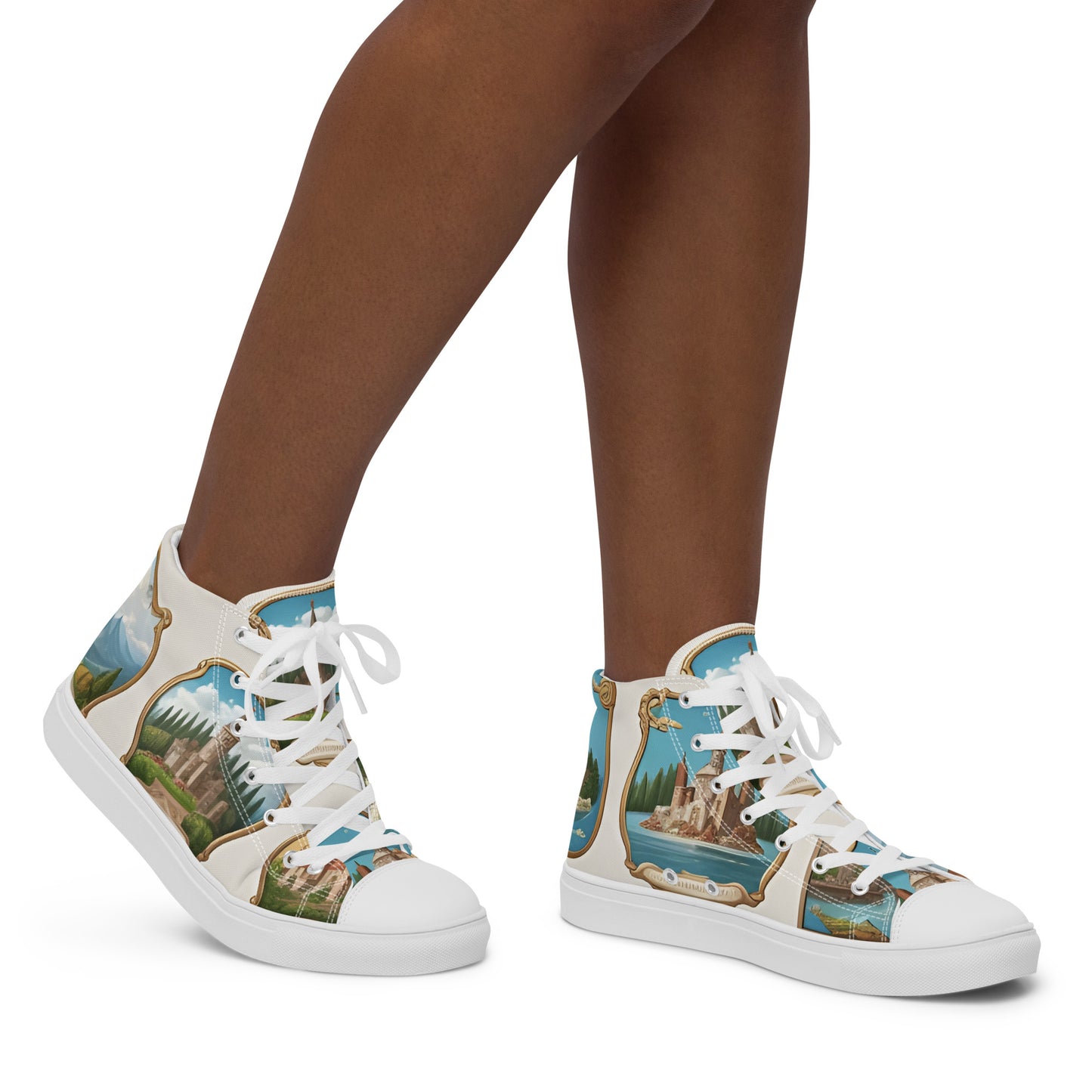 Women’s high top canvas shoes