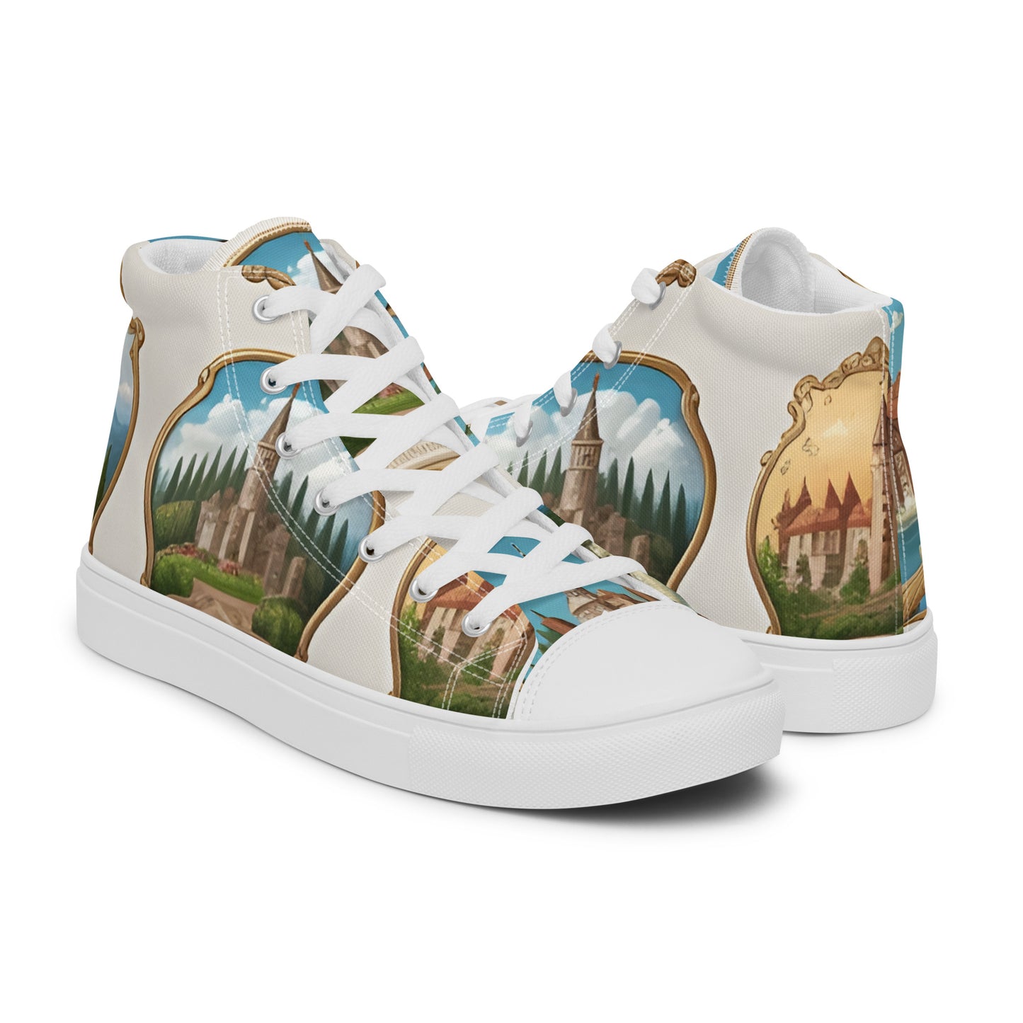 Women’s high top canvas shoes