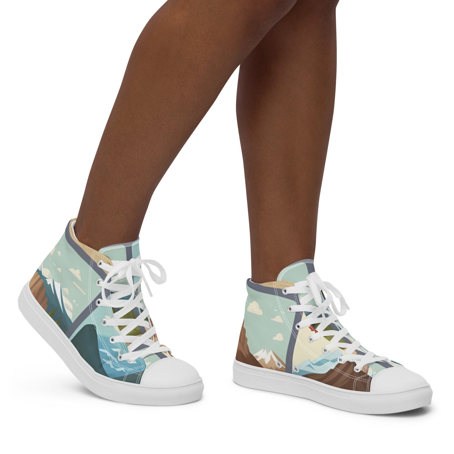 Women’s high top canvas shoes