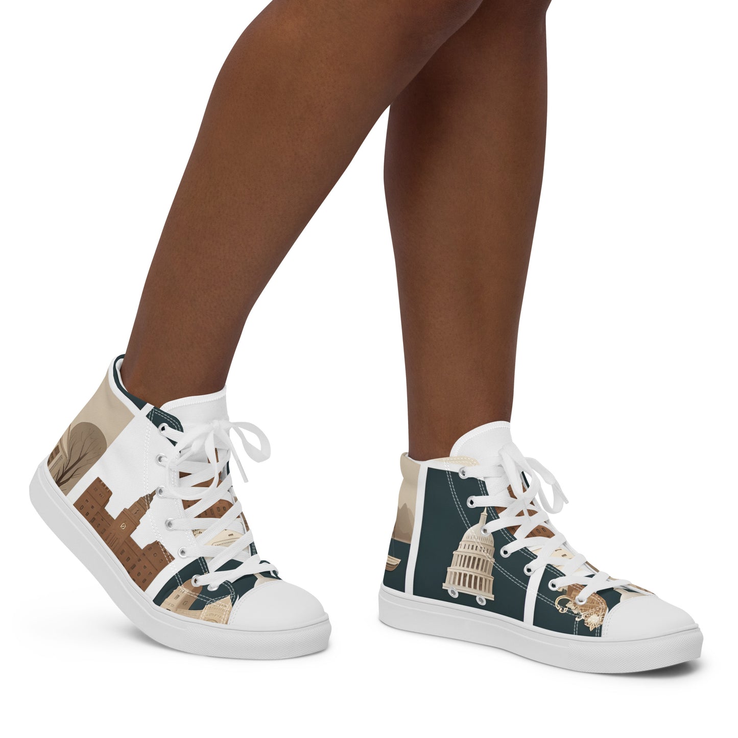 Women’s high top canvas shoes