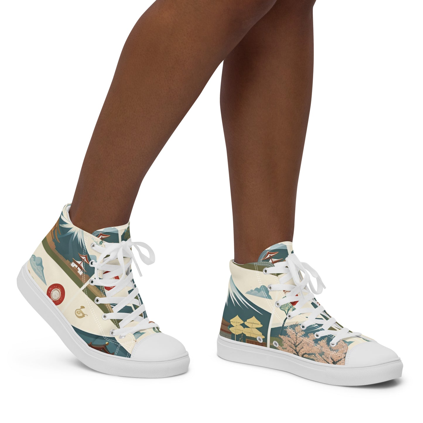 Women’s high top canvas shoes