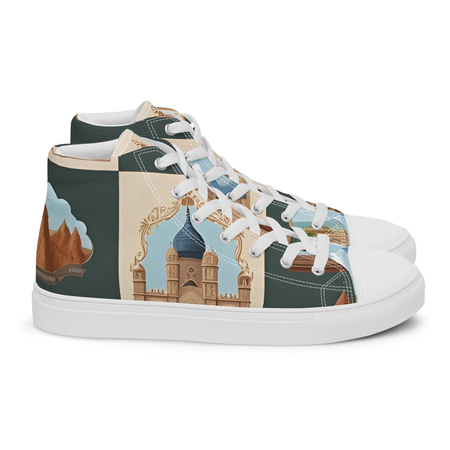 Women’s high top canvas shoes