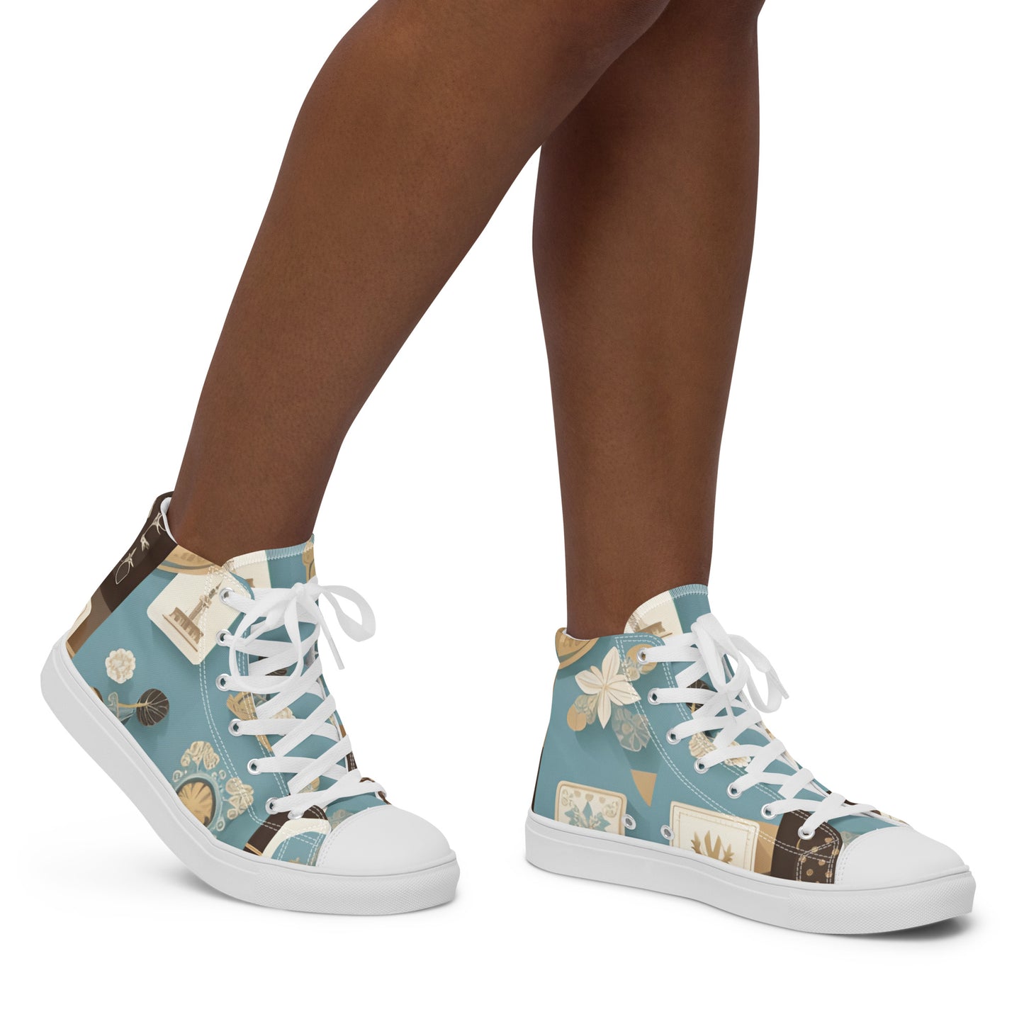 Women’s high top canvas shoes