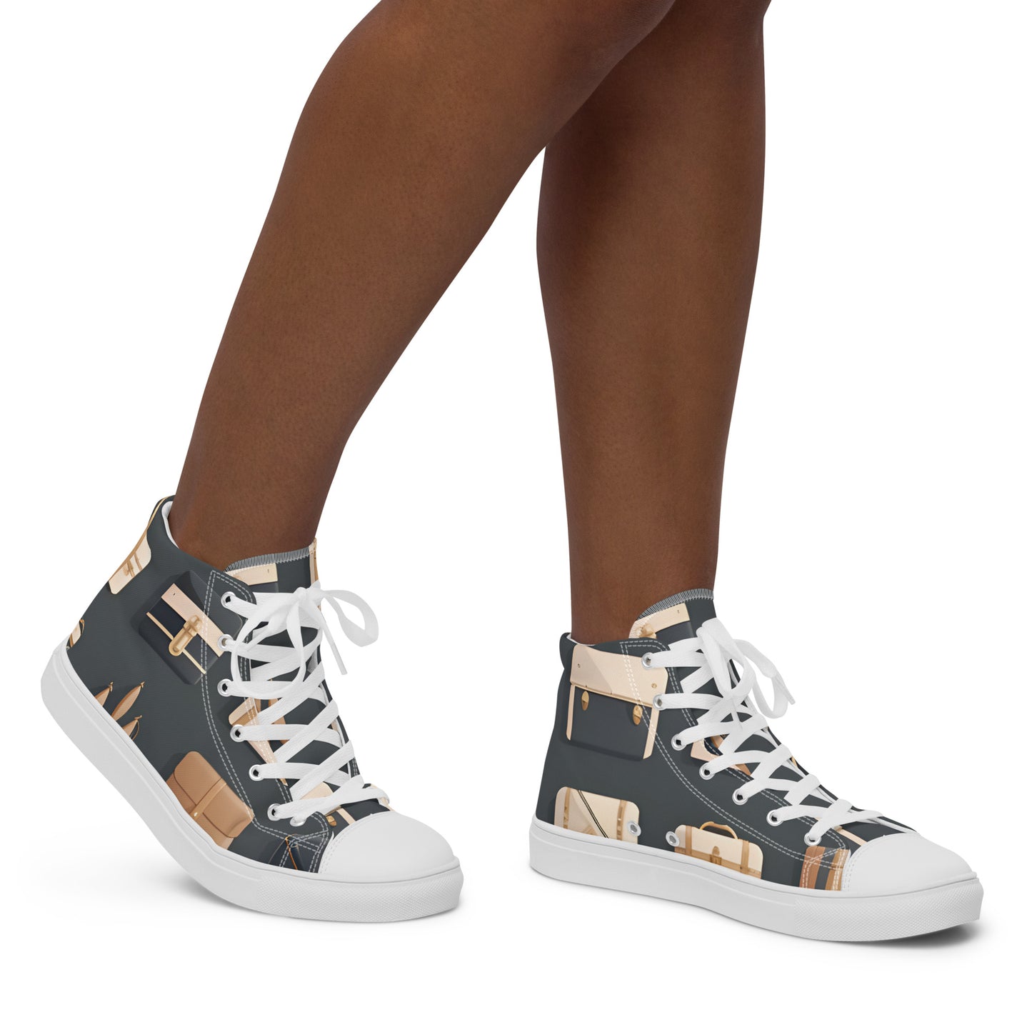 Women’s high top canvas shoes