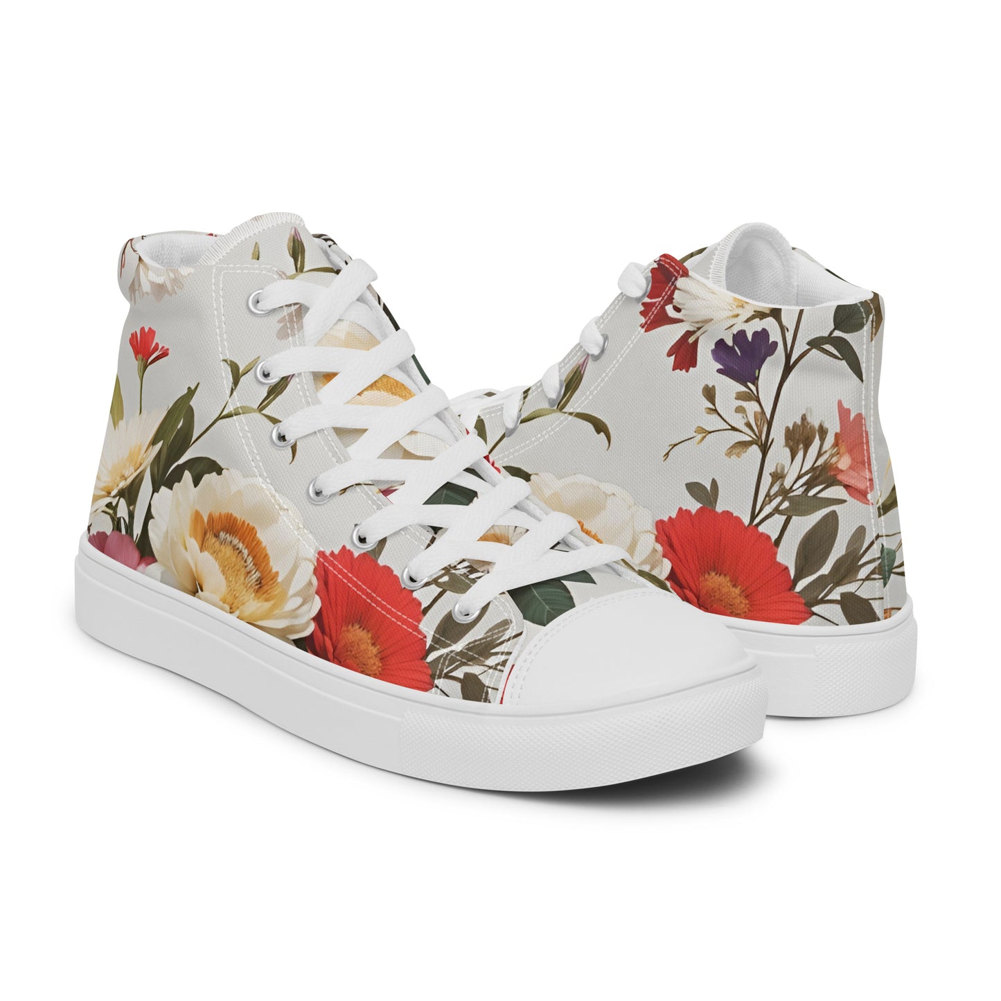 Women’s high top canvas shoes