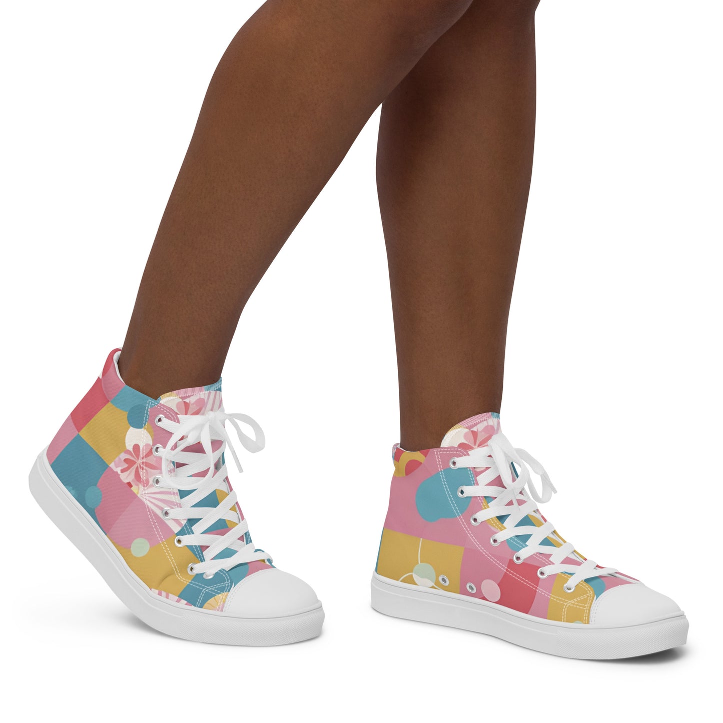 Women’s high top canvas shoes