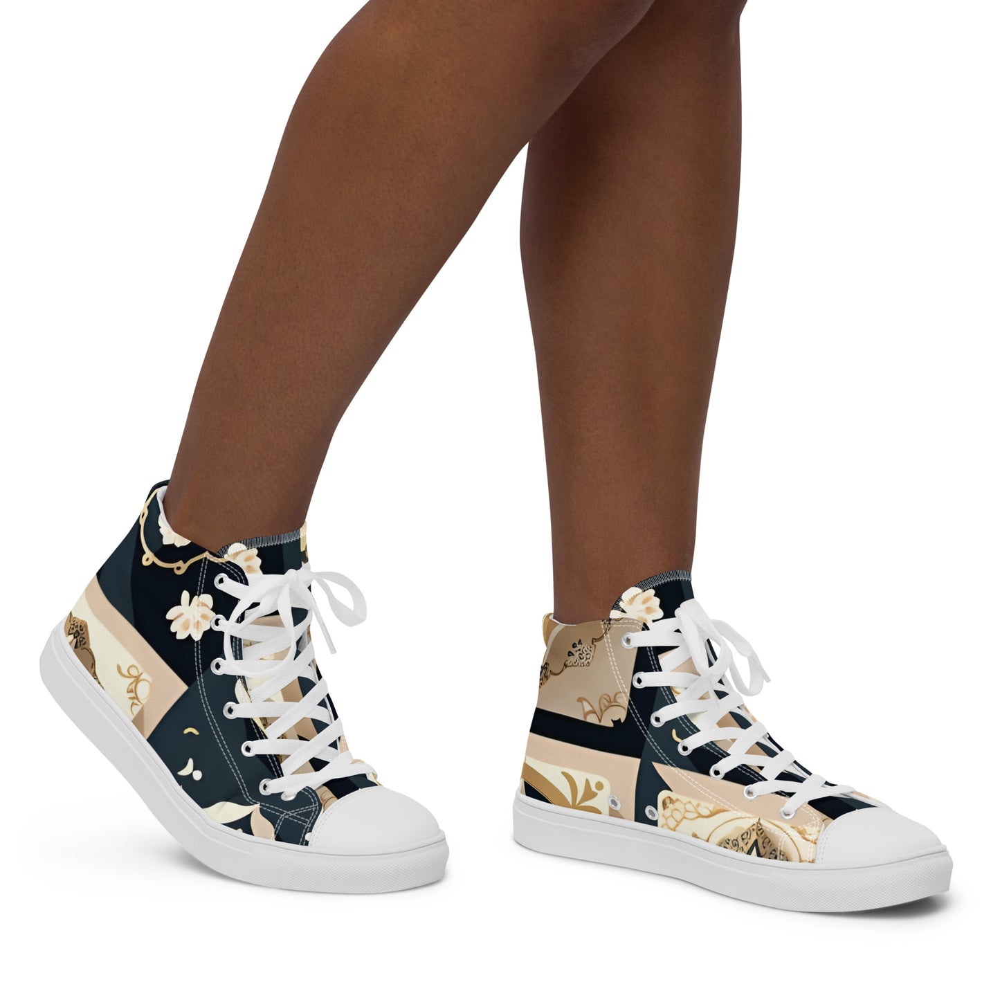 Women’s high top canvas shoes