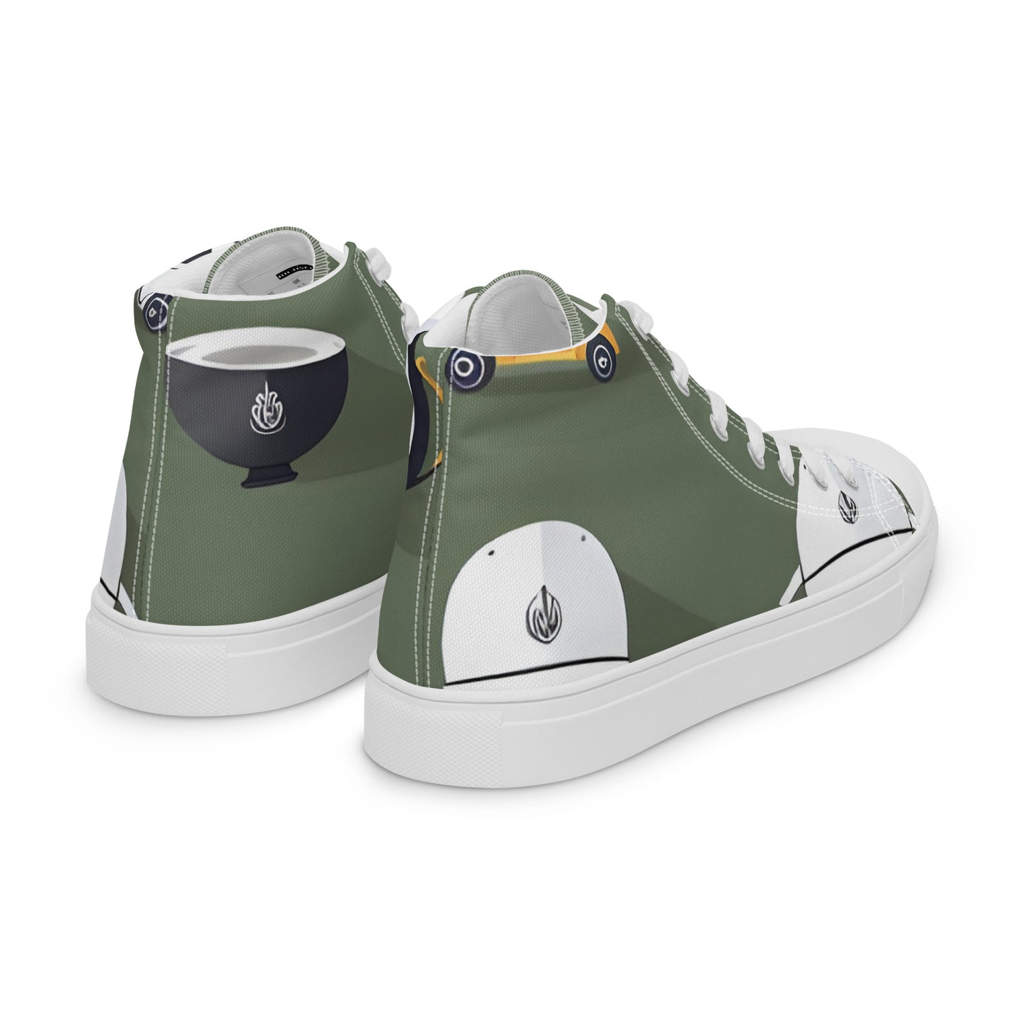 Women’s high top canvas shoes