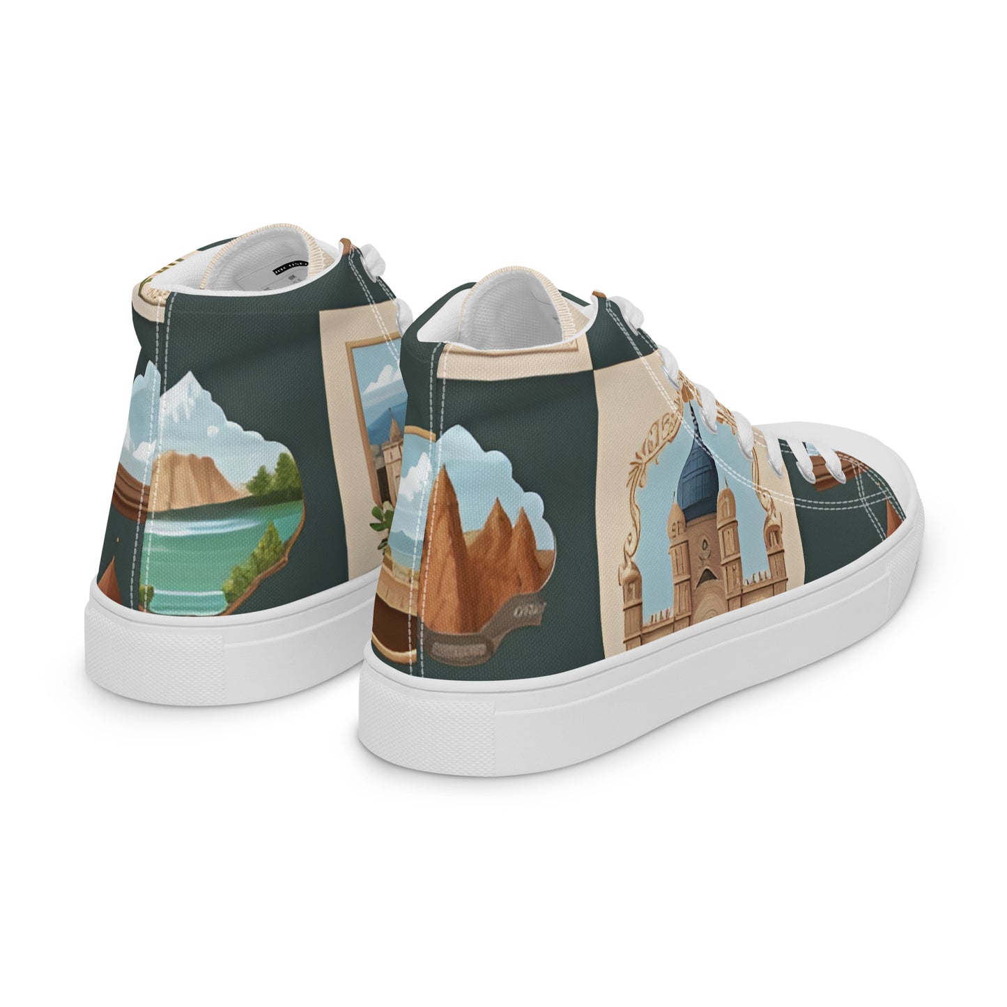 Women’s high top canvas shoes