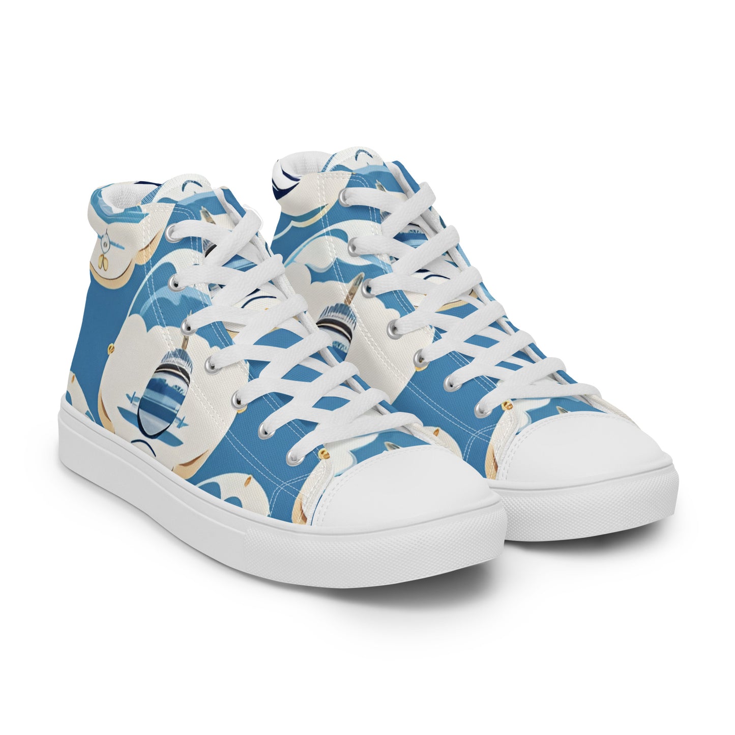 Women’s high top canvas shoes