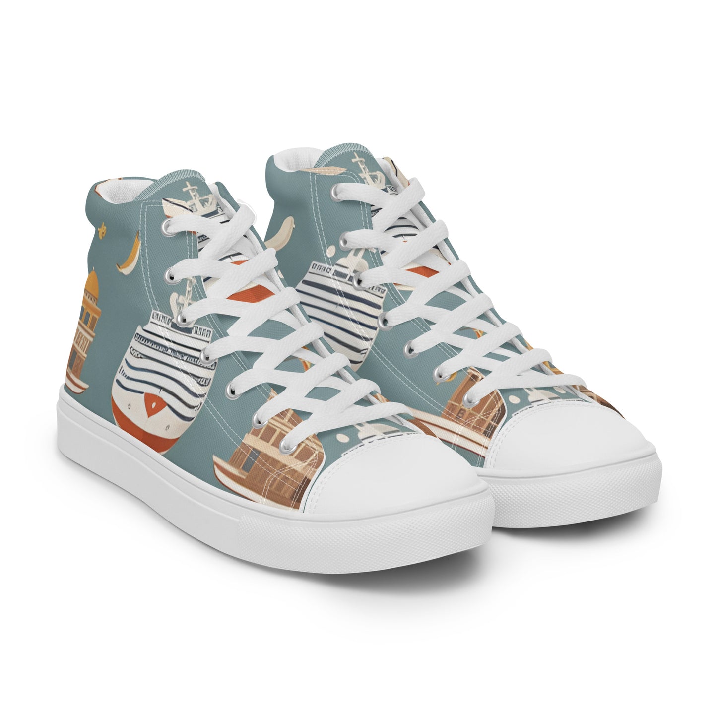 Women’s high top canvas shoes