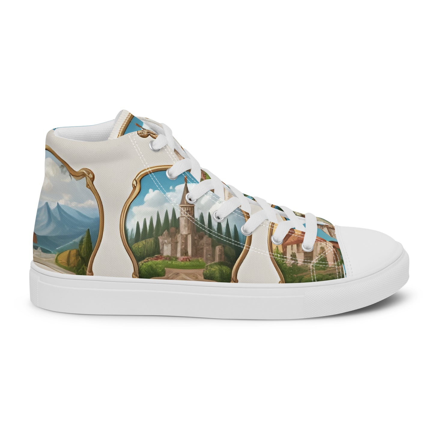 Women’s high top canvas shoes