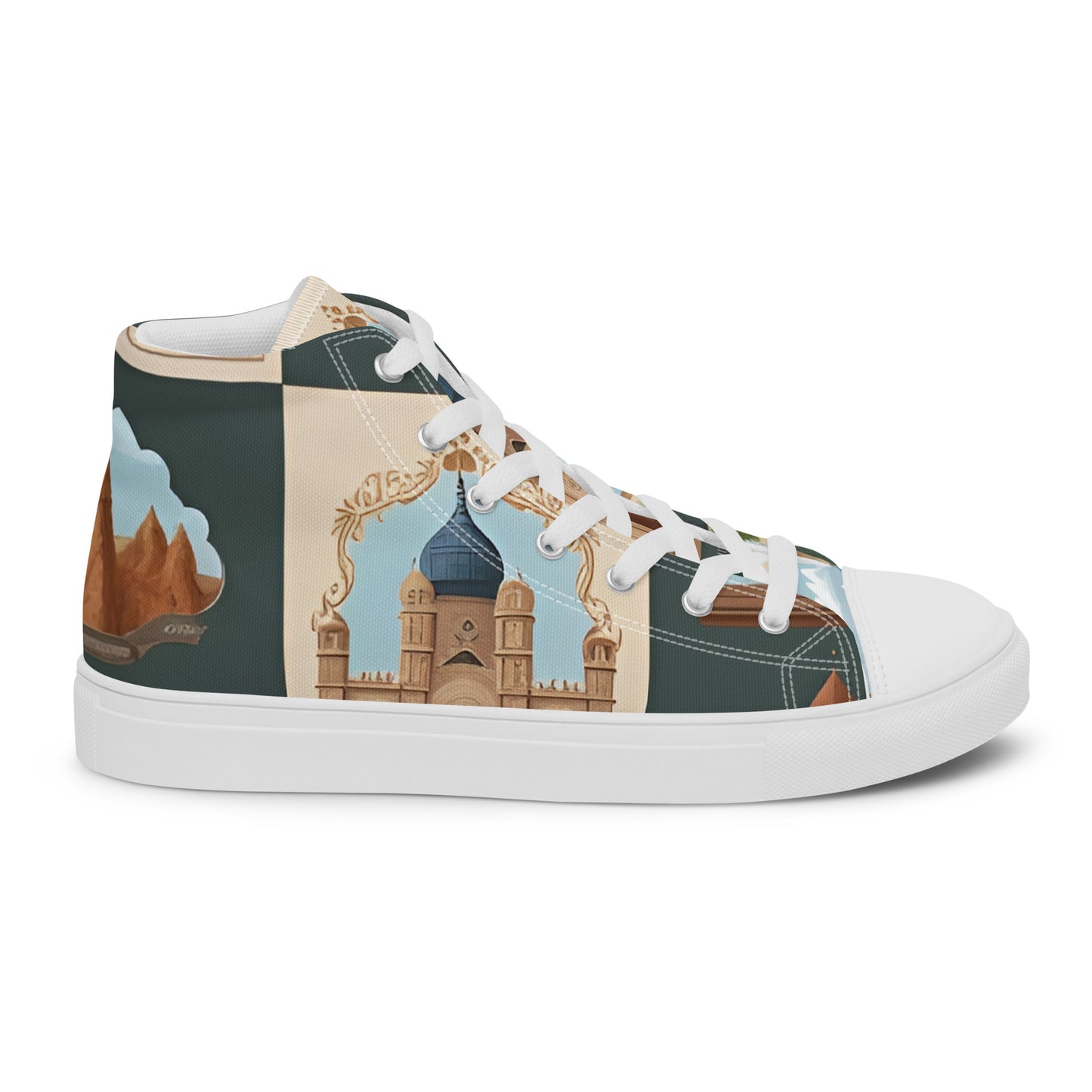 Women’s high top canvas shoes