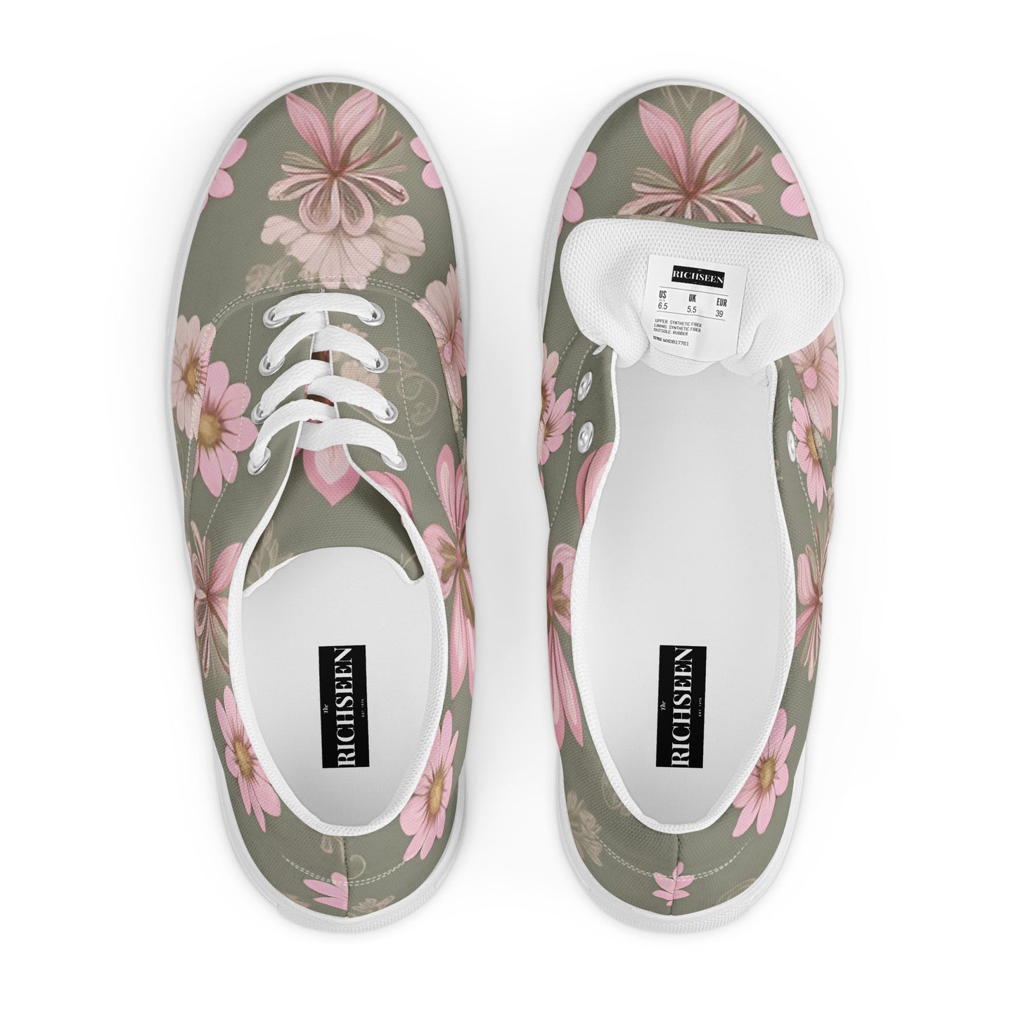 Women’s lace-up canvas shoes