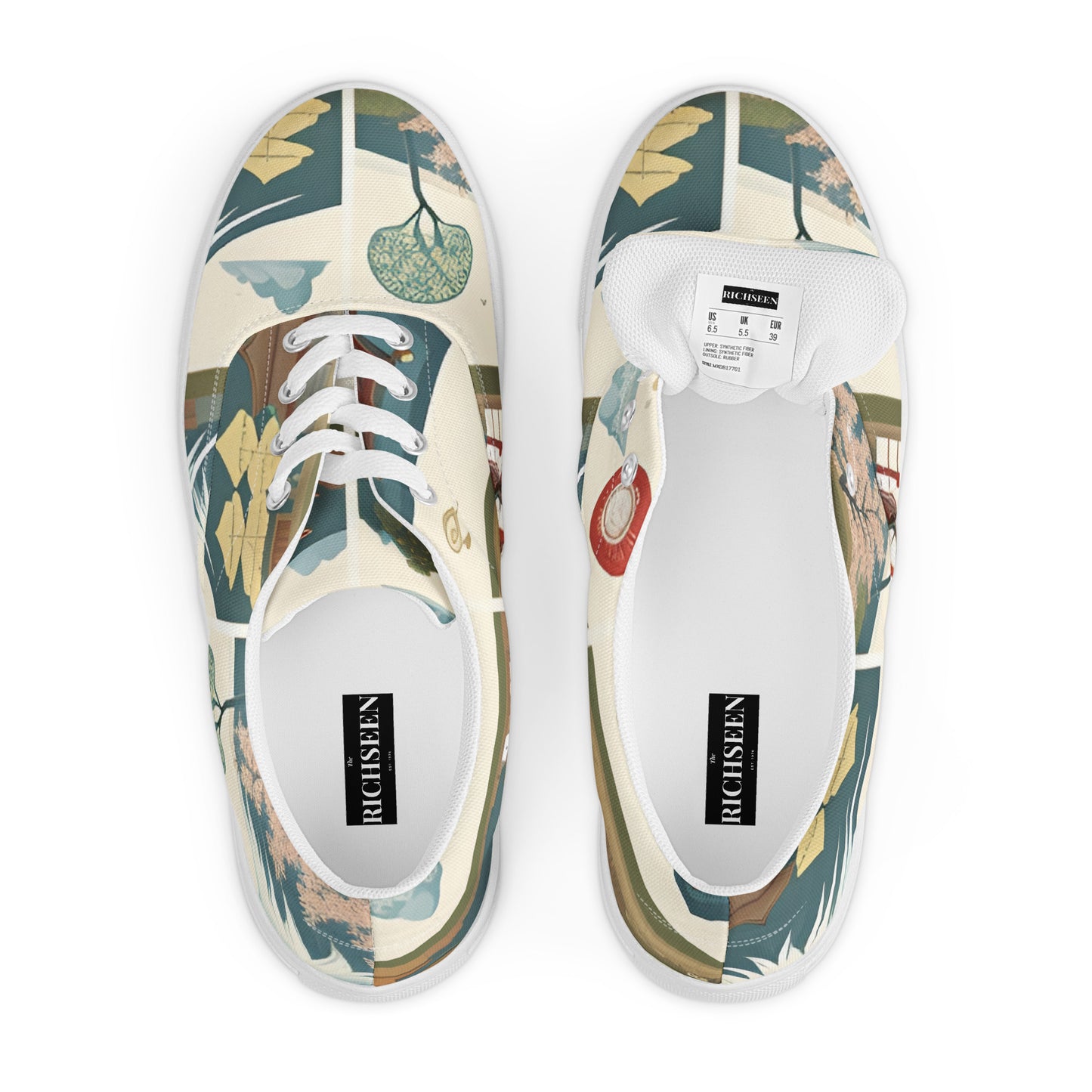 Women’s lace-up canvas shoes