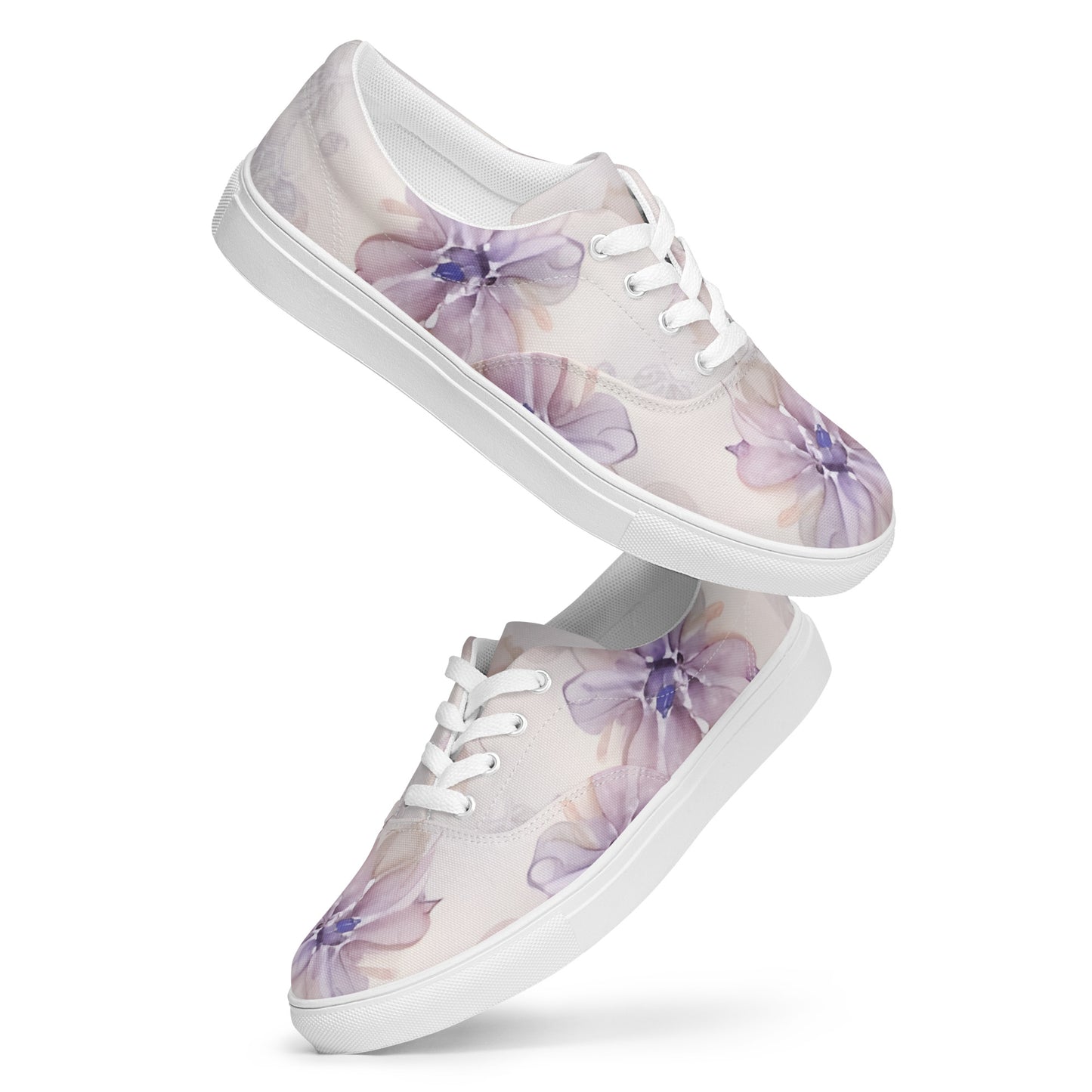 Women’s lace-up canvas shoes