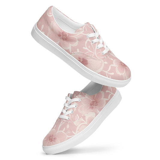 Women’s lace-up canvas shoes