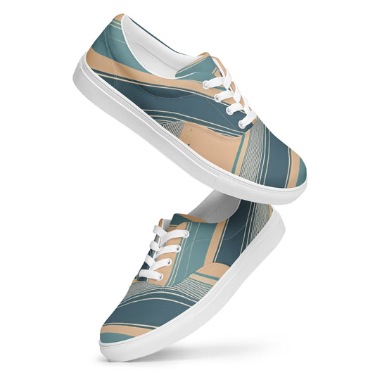 Women’s lace-up canvas shoes