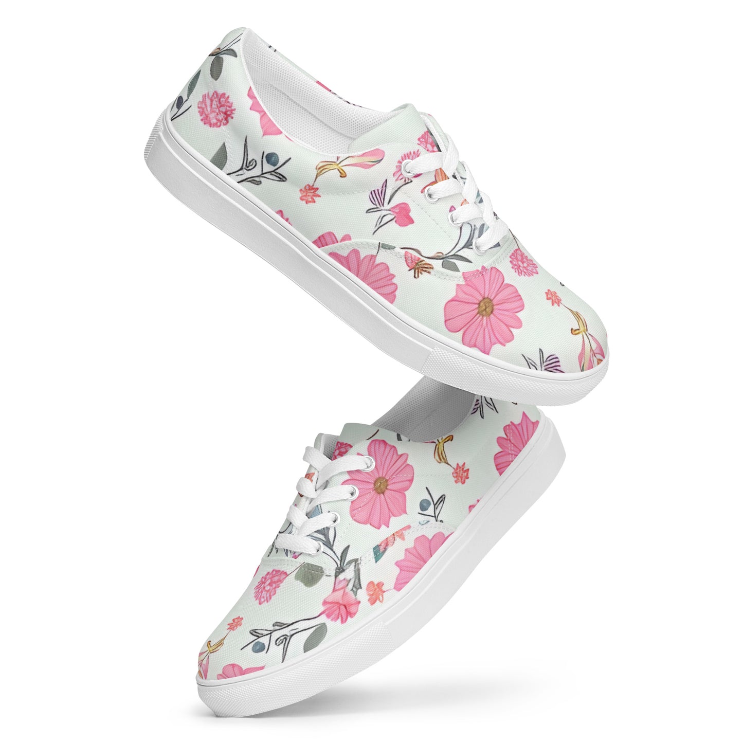 Women’s lace-up canvas shoes