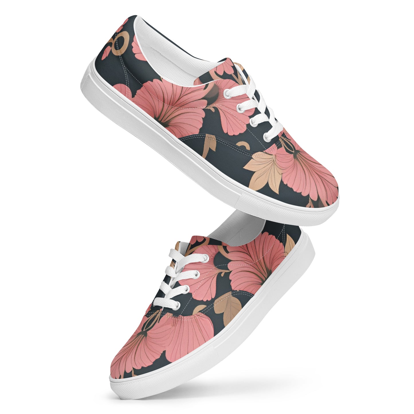 Women’s lace-up canvas shoes