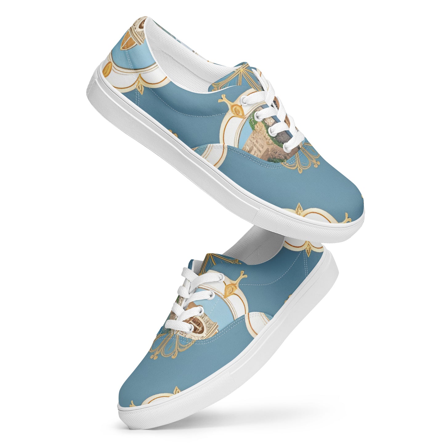 Women’s lace-up canvas shoes