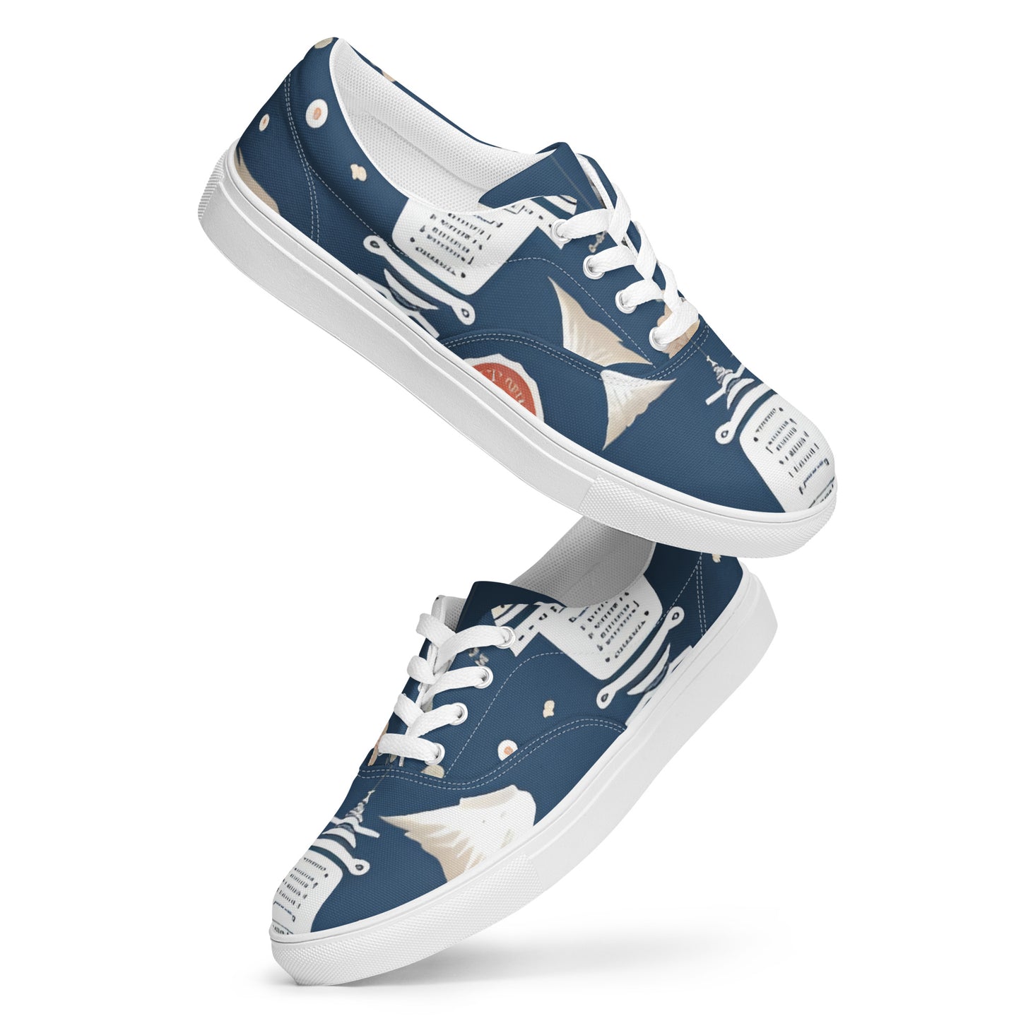 Women’s lace-up canvas shoes