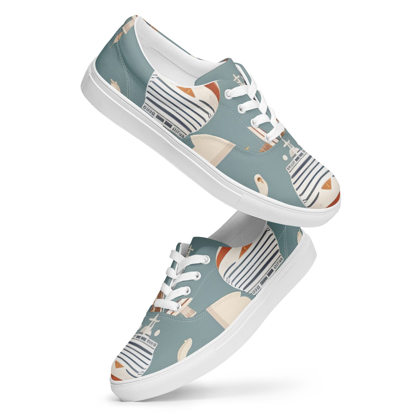 Women’s lace-up canvas shoes