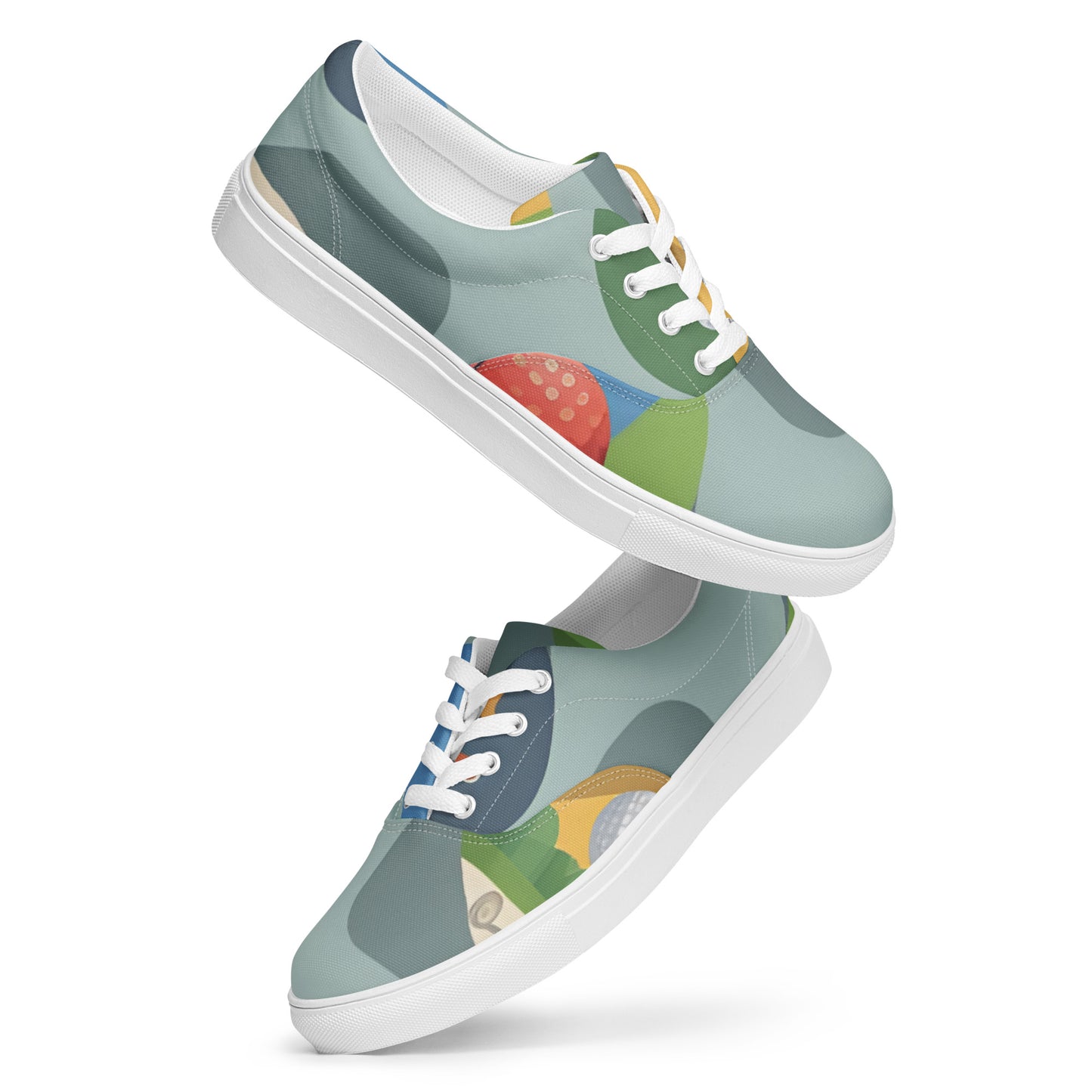 Women’s lace-up canvas shoes