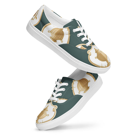 Women’s lace-up canvas shoes