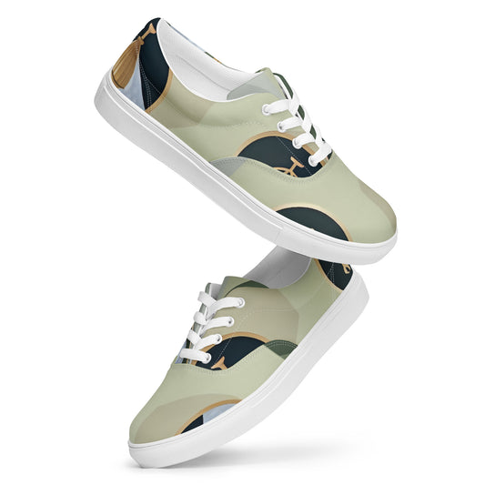 Women’s lace-up canvas shoes