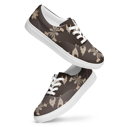 Women’s lace-up canvas shoes