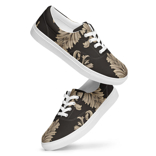 Women’s lace-up canvas shoes